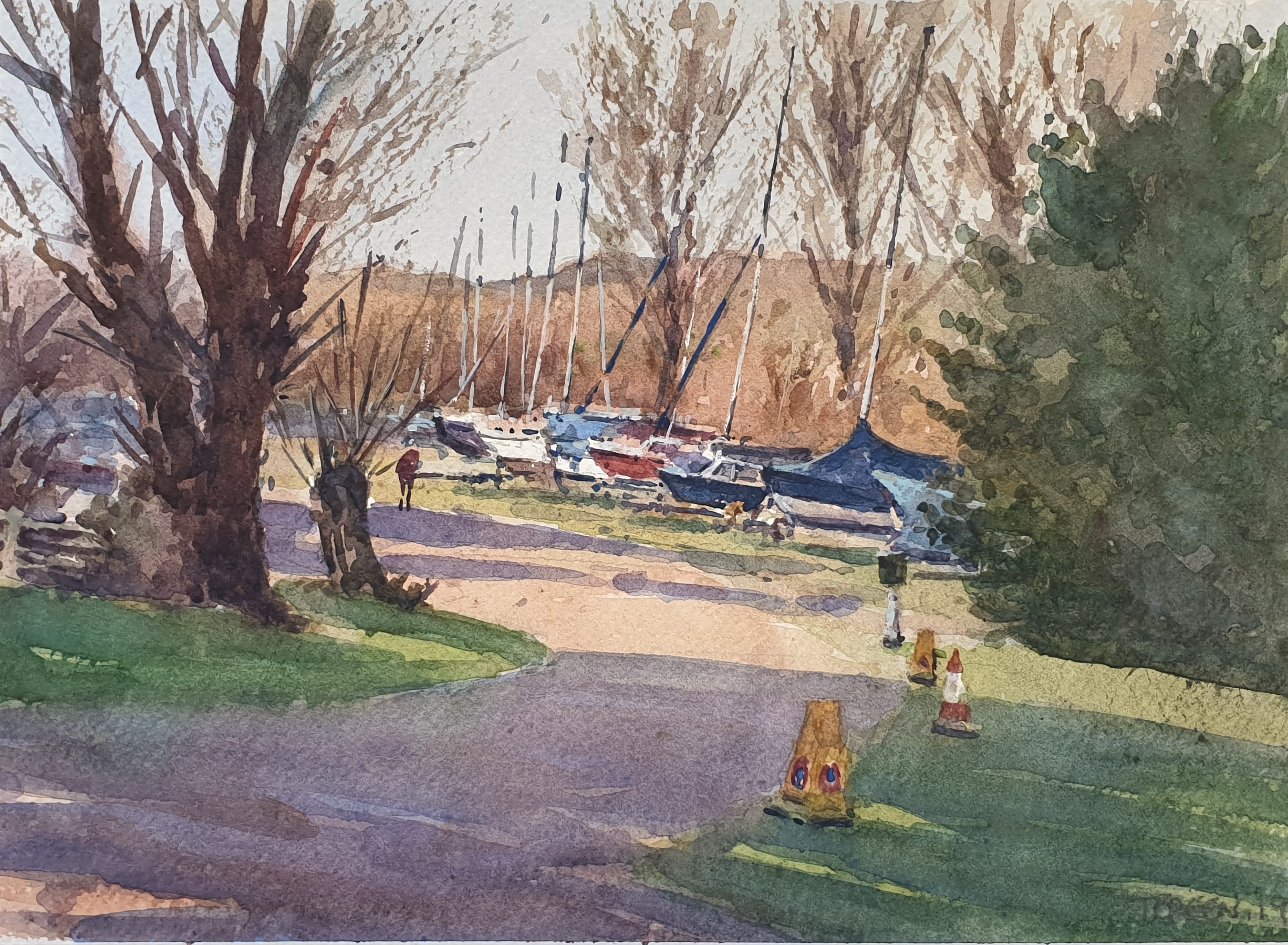 Forthcoming Exhibition of Terry Preen's latest watercolours, with some of his oil paintings of Stamford Mid Lent Fair